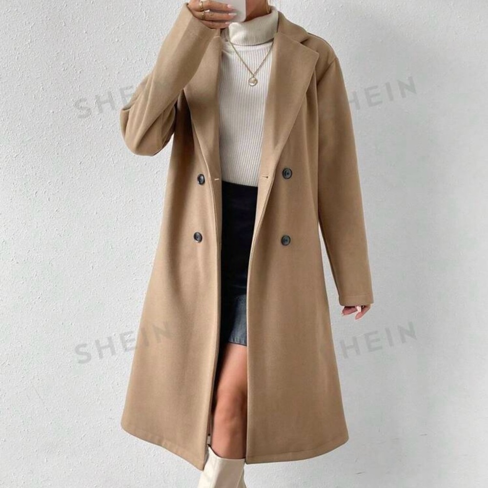 NWOT camel SHEIN coat